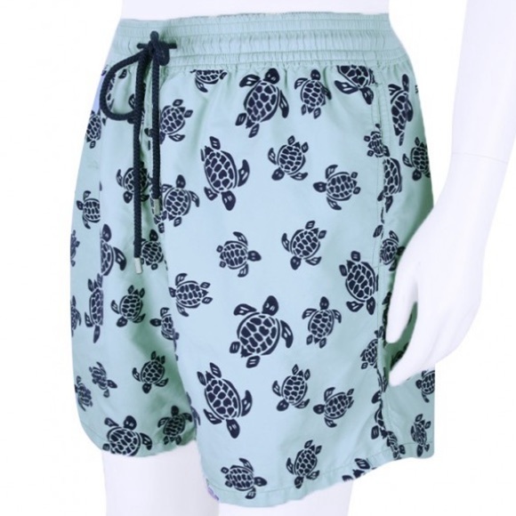 VILEBREQUIN KIDS Blue Turtle Print Swimtrunks - Picture 1 of 3